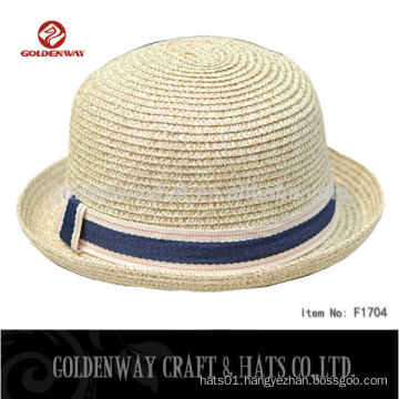 Newly Design fashion Paper Braid Fedora hat